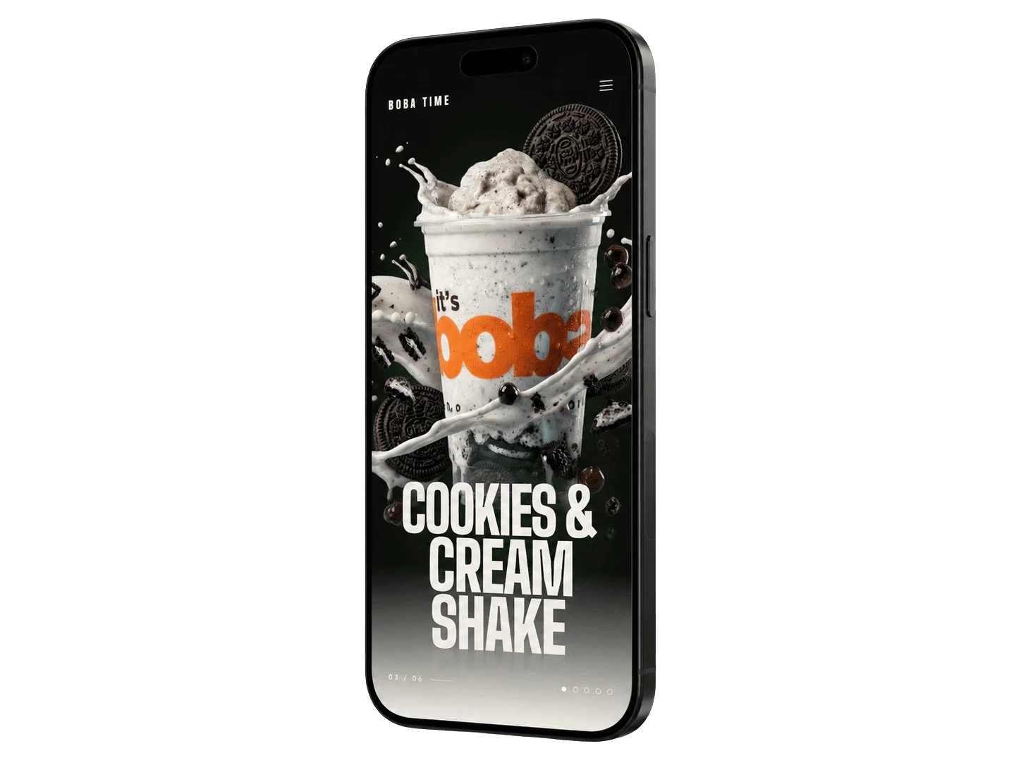 Mockup mobile de plataforma web